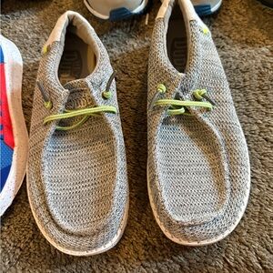 Hey Dude Kids Shoes in Gray and Green